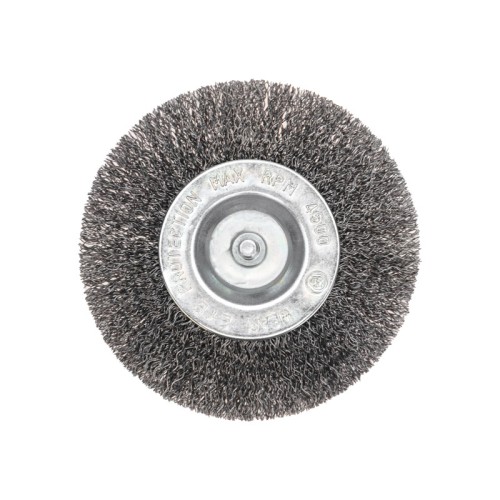 Щетка обдирочная для дрели Kranz KR-91-1246 дисковая витая проволока, 100мм - изображение 2