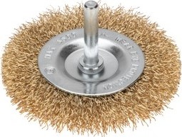 Щетка обдирочная для дрели Kranz KR-91-1249 витая проволока, 75мм