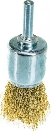 Щетка обдирочная для дрели ЗУБР ПРОФЕССИОНАЛ набор щеток кистевых витая проволока 0,3мм, 2шт 3532-H2_z02 - изображение 3