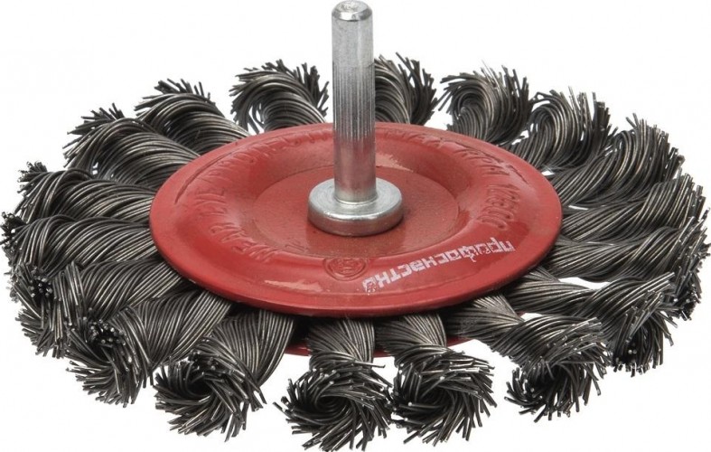 Щетка обдирочная для дрели Профоснастка № 485 Эксперт хв 6 мм D75 мм дисковая 20710001