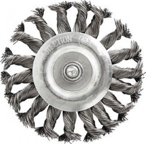 Щетка обдирочная для дрели ПРАКТИКА радиальная витая D-75 мм , хвост 6 мм 242-694 242-694 - изображение 2