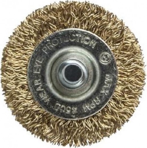 Щетка обдирочная для дрели ПРАКТИКА радиальная мягкая D-50 мм , хвост 6 мм 032-539 032-539 - изображение 2