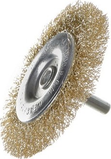 Щетка обдирочная для дрели Sturm 5 240 603 радиальная мягк., латун.волн.проволока 5240603 - изображение 2