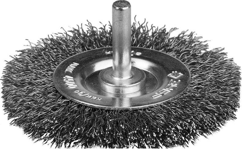Щетка обдирочная для дрели ЗУБР ПРОФЕССИОНАЛ дисковая витая проволока 0,3мм, 63мм 35198-063_z02