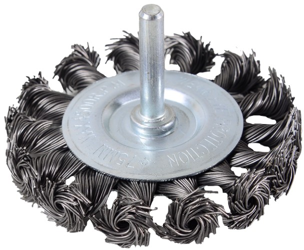 Щетка обдирочная для дрели ВИХРЬ плоская, крученая, 75 мм 73/1/3/47 - изображение 2