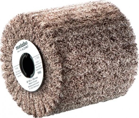 Щетка обдирочная для щеточной шлифмашинки METABO 105x100 мм P80 войлок 623487000