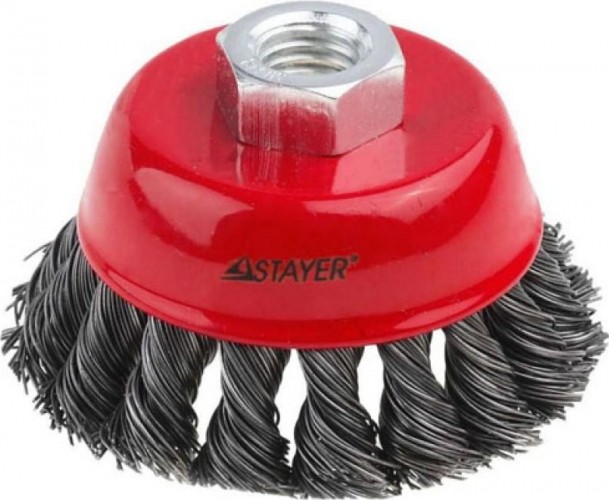 Щетка обдирочная для УШМ STAYER чашеобразная D-80 мм М14 35128-100_z01 35128-100_z01