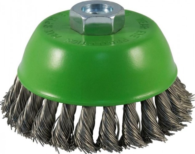 Щетка обдирочная для УШМ D.BOR чашеобразная INOX Standard D-100 мм М14 витая (арт. D02-IS-100-M14-050) D02-IS-100-M14-050