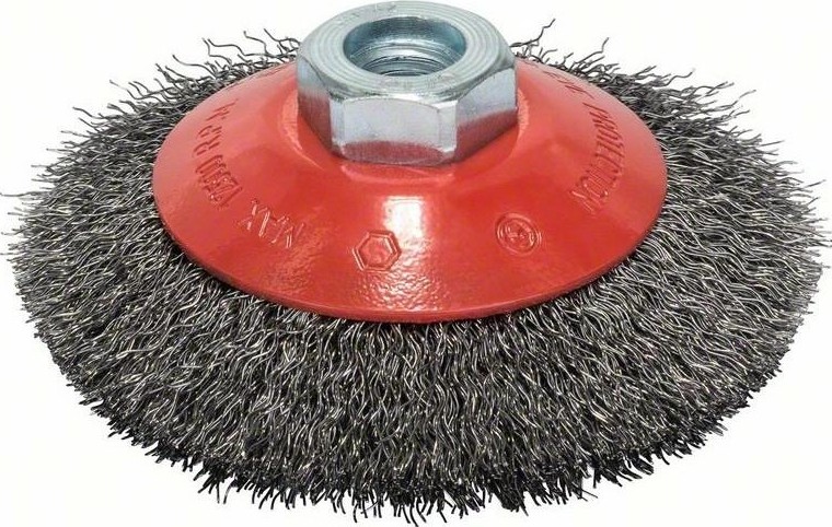 Щетка обдирочная для УШМ BOSCH коническая D-100 мм М14 2608622057