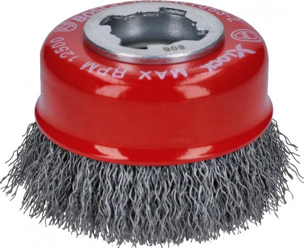 Щетка обдирочная для УШМ BOSCH чашеобразная D-75 мм X-LOCK 2608620725