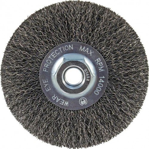 Щетка обдирочная для УШМ D.BOR круглая METAL Standard D-115 мм М14  гофрированная (арт. D20-MS-115-M14-030) D20-MS-115-M14-030