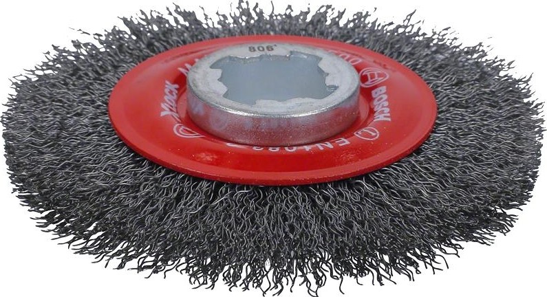 Щетка обдирочная для УШМ BOSCH круглая D-115 мм X-LOCK 2608620732