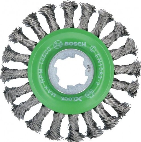 Щетка обдирочная для УШМ BOSCH круглая D-115 мм X-LOCK 2608620733