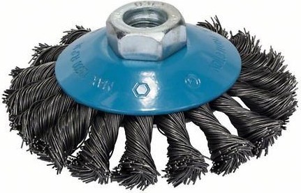 Щетка обдирочная для УШМ BOSCH коническая D-115 мм М14 2608622058