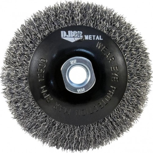 Щетка обдирочная для УШМ D.BOR коническая METAL Standard D-115 мм М14 гофр.(арт. D10-MS-115-M14-030) D10-MS-115-M14-030