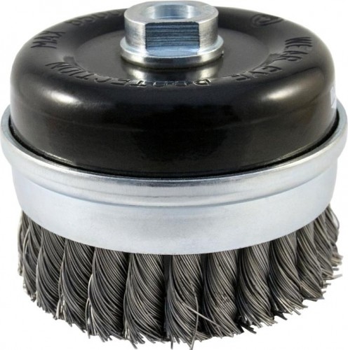 Щетка обдирочная для УШМ D.BOR чашеобразная METAL Standard D-100 мм М14 витая усиленная (арт.D03-MS-100-M14-050) D03-MS-100-M14-050