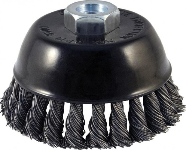 Щетка обдирочная для УШМ D.BOR чашеобразная METAL Standard D-65 мм М14 витая (арт. D02-MS-065-M14-050) D02-MS-065-M14-050