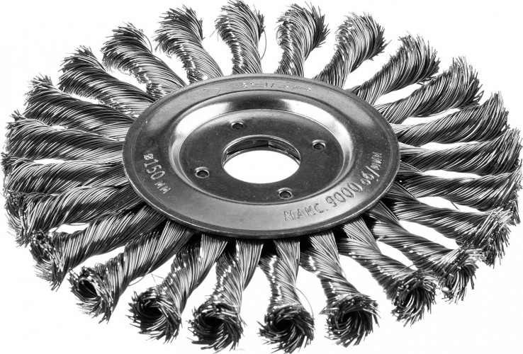 Щетка обдирочная для УШМ круглая  ЗУБР D-150 М14 35190-150 35190-150_z02