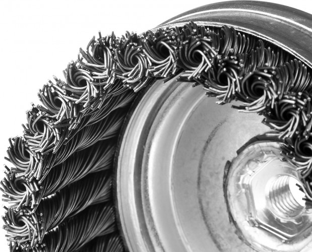 Щетка обдирочная для УШМ чашеобразная  ЗУБР D-100 М14 35271-100_z02 35271-100_z02 - изображение 3