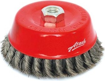 Щетка обдирочная для УШМ АТАКА чашеобразная 162 D-100 мм М14 34726