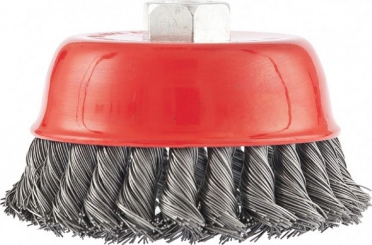 Щетка обдирочная для УШМ MATRIX чашеобразная, D-100хМ14 74628 - изображение 2