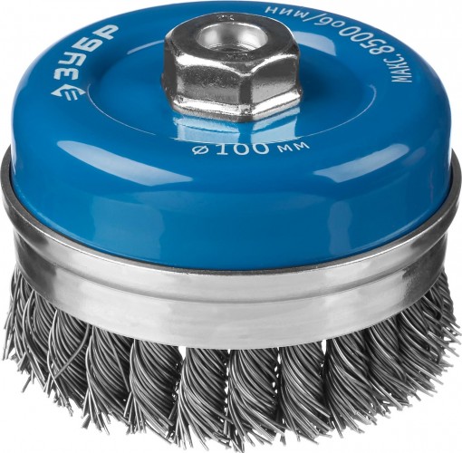 Щетка обдирочная для УШМ чашеобразная  ЗУБР D-100 М14 35271-100_z02 35271-100_z02