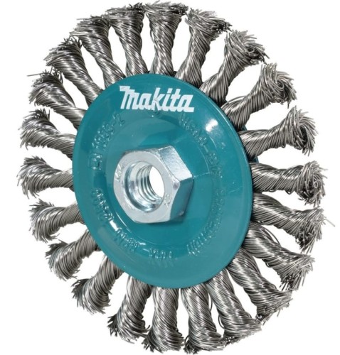 Щетка обдирочная для УШМ MAKITA D-77540 d125 мм, толщ. проволоки 0,5 мм, толстые пучки, не