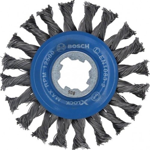 Щетка обдирочная для УШМ BOSCH круглая D-115 мм X-LOCK 2608620731