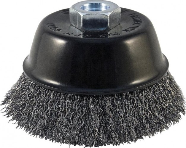 Щетка обдирочная для УШМ D.BOR чашеобразная METAL Standard D-75 мм М14 гоф, (арт.D01-MS-075-M14-030) D01-MS-075-M14-030
