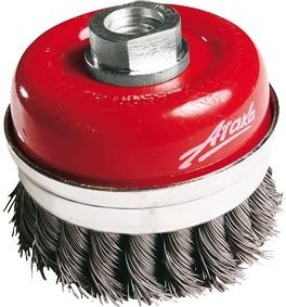 Щетка обдирочная для УШМ АТАКА чашеобразная,усиленная 014 D-100 мм М14 22208