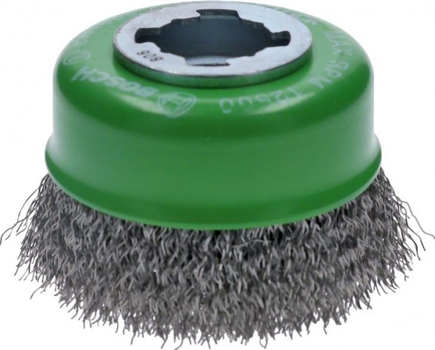 Щетка обдирочная для УШМ BOSCH чашеобразная INOX D-75 мм X-LOCK 2608620728
