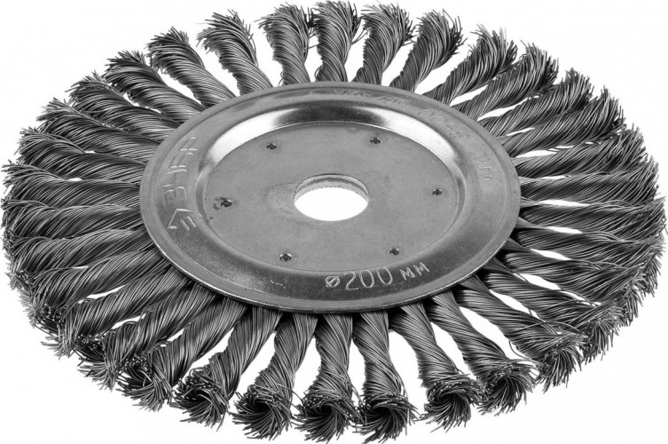 Щетка обдирочная для УШМ ЗУБР Круглая 200х22 мм  Профессионал 35190-200_z02
