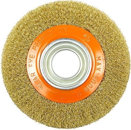 Щетка обдирочная для заточного станка Sturm 5 241 301 5 перех., латун. волнист. проволока 5241301