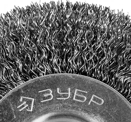 Щетка обдирочная для заточного станка ЗУБР D-100х12.7 мм 35185-100 35185-100_z02 - изображение 4