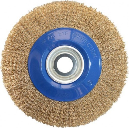 Щетка обдирочная для заточного станка ПРАКТИКА 200 мм мягкая 773-385