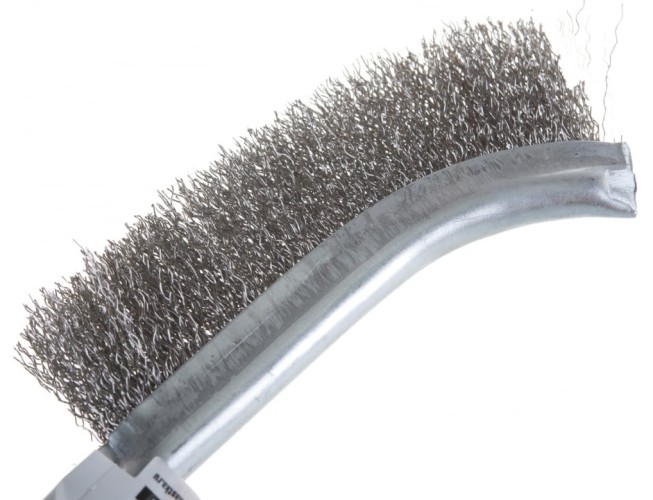 Щетка Профоснастка № 655 Эксперт SS гофр. пластиковая ручка (нерж) 0,3 20401005 - изображение 2