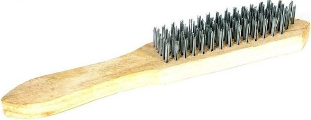 Щетка с деревянной ручкой АТАКА №138 3-х рядная 26592