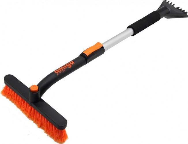 Щетка-сметка для снега со скребком Amigo телескопическая 74523 74523