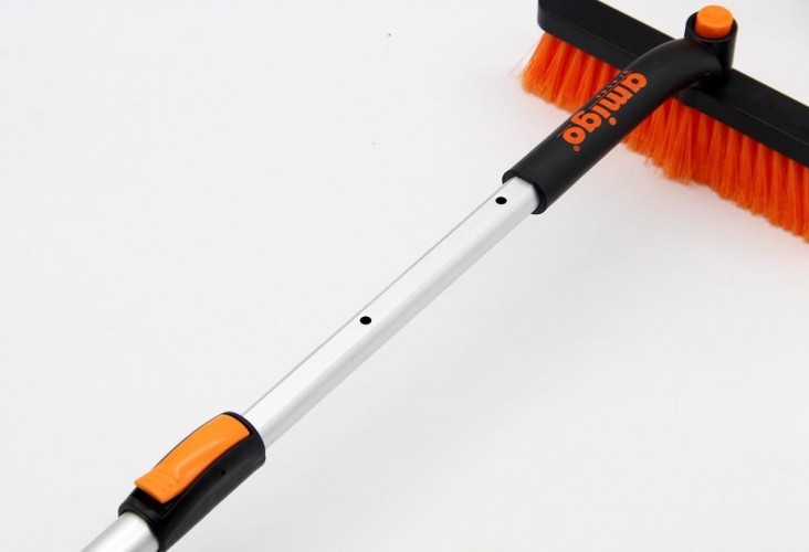 Щетка-сметка для снега со скребком Amigo телескопическая 74523 74523 - изображение 2