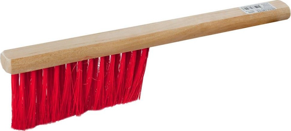 Щетка-сметка ЗУБР трехрядная искуственная щетина, дерев. корпус, 320 мм 39020 39020