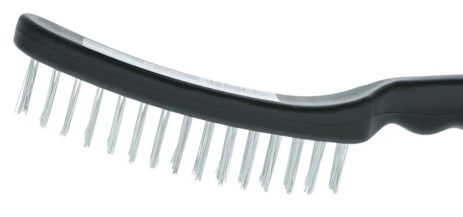 Щетка СОЮЗ 9011-02-04С 4-х рядная, оцинкованная стальная щетина, пласт. р - изображение 2