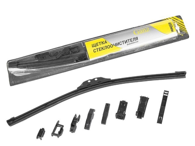 Щетка стеклоочистителя GANZ GIS01017 бескаркасная, 450 мм, 1 шт.