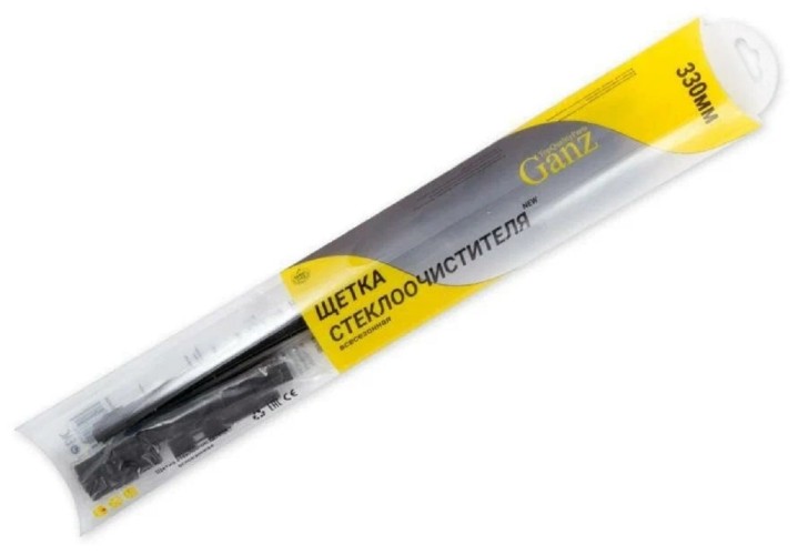 Щетка стеклоочистителя GANZ GIS01026 бескаркасная, 330 мм, 1 шт.