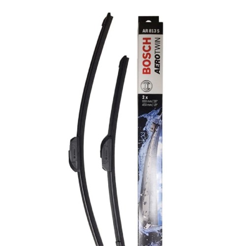 Щетки стеклоочистителя BOSCH Aerotwin AR813S бескаркасные 650/450 мм комплект 3397118912 - изображение 2