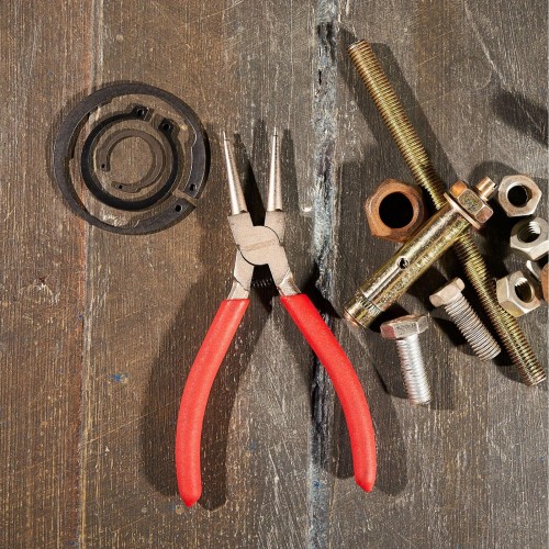 Щипцы для стопорных колец REXANT 12-4637 загнутый сжим 160 мм, обливные рукоятки - изображение 2