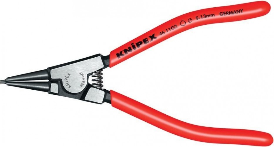 Щипцы KNIPEX 4611G2 для внешних стопорных колец, прямые губки KN-4611G2