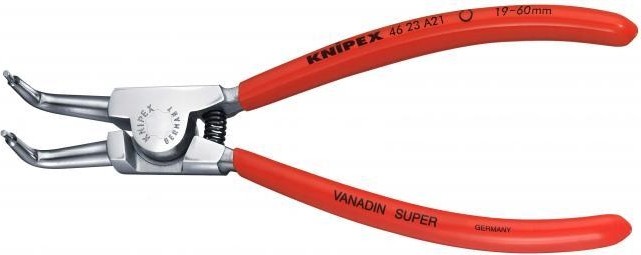 Щипцы KNIPEX 4623A21 для внешних стопорных колец, губки под углом 90° KN-4623A21