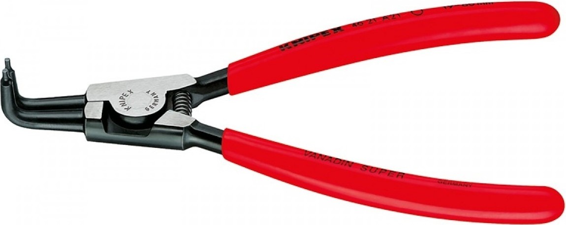 Щипцы KNIPEX KN-4621A01SB для внешних стопорных колец, губки 90°, ø 3-10 мм,
