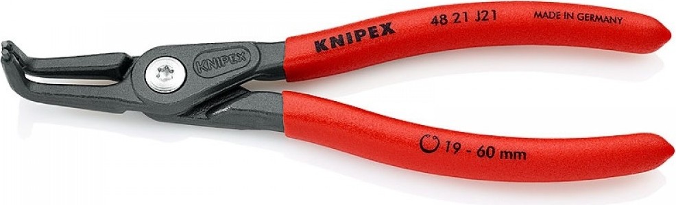 Щипцы KNIPEX KN-4821J01SB прецизионные для внутренних стопорных колец