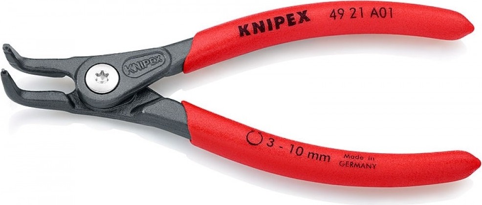 Щипцы KNIPEX KN-4921A11SB прецизионные для внешних стопорных колец